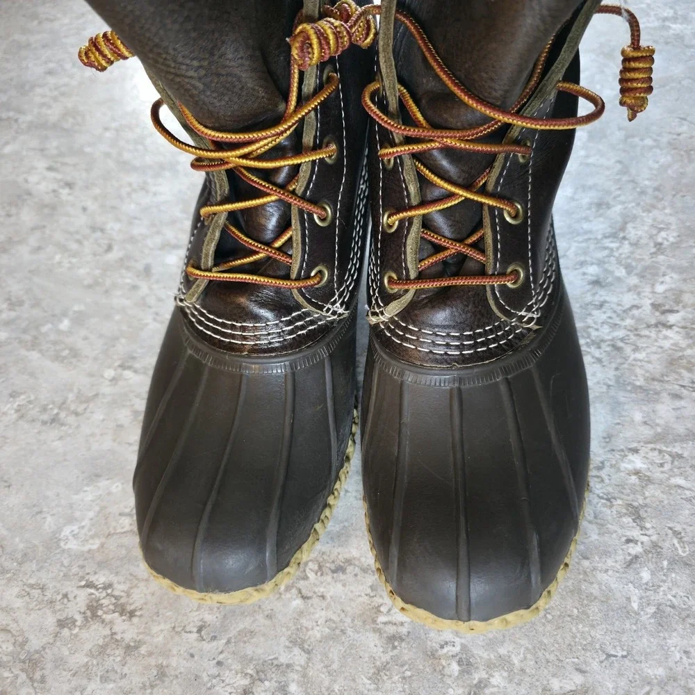 Vintage L.L. Bean Maine Hunting Shoe Waterproof Duck Boots Mens 7 / Womens 8.5